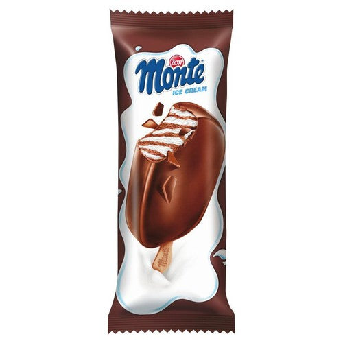Lody czekoladowo-orzechowe w czekoladzie mlecznej Monte 110 ml