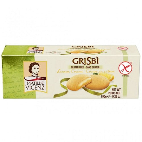Ciasteczka waniliowe z kremem cytrynowym bez glutenu Vicenzi 150 g