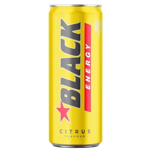 Napój energetyzujący o smaku cytrusowym Black 250 ml