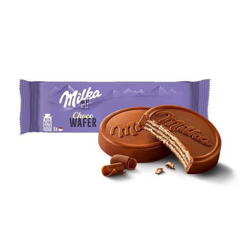 Wafle z kremem kakaowym oblane czekoladą Choco Wafer Milka 150 g