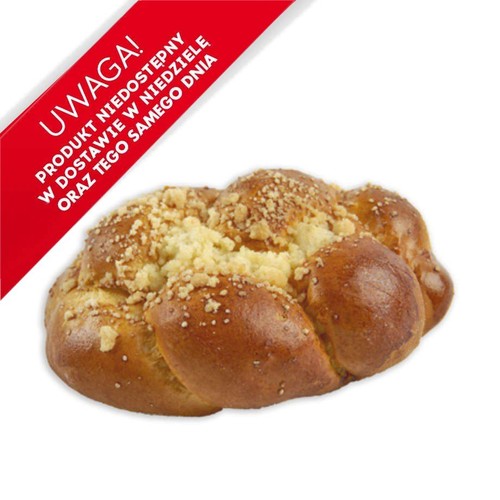 Tradycyjny mały drożdżowy warkocz posypany kruszonką (104979) Putka 700g