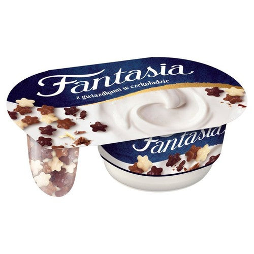Fantasia Jogurt kremowy z gwiazdkami w czekoladzie Danone 102 g