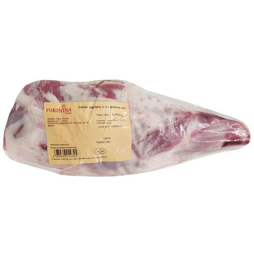 Udziec jagnięcy z kością i golenią VAC Połonina Lesko na wagę ok. 1200 g