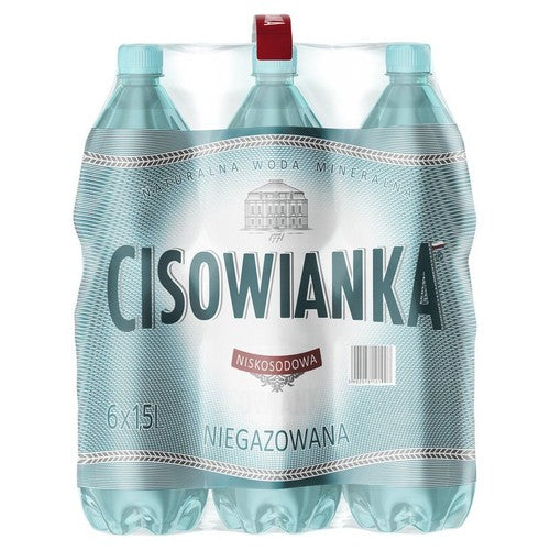 Woda mineralna niegazowana średniozmineralizowana Cisowianka 6 x 1,5 l