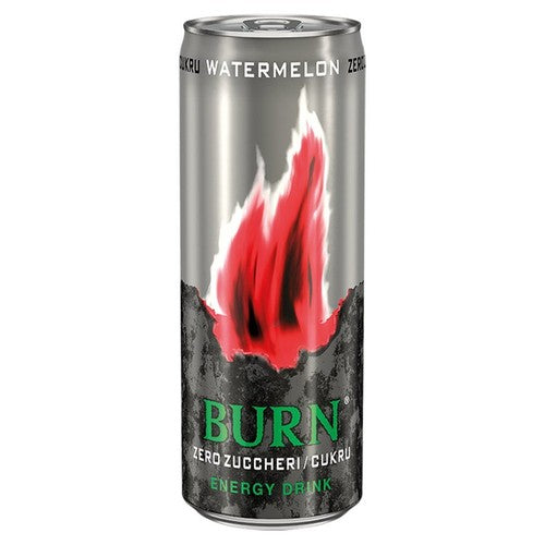 Gazowany napój energetyzujący o smaku arbuza bez dodatku cukru Burn 250 ml