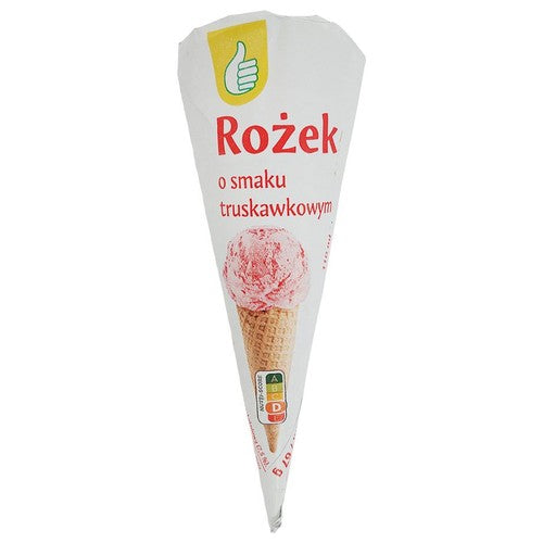 Rożek o smaku truskawkowym Auchan 110 ml