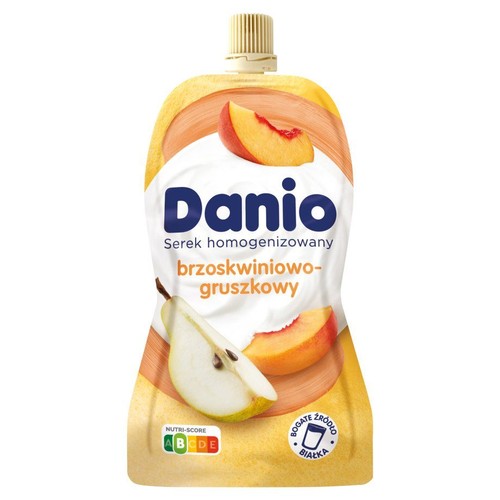 Danio serek w saszetce brzoskwiniowo-gruszkowy Danone 120 g