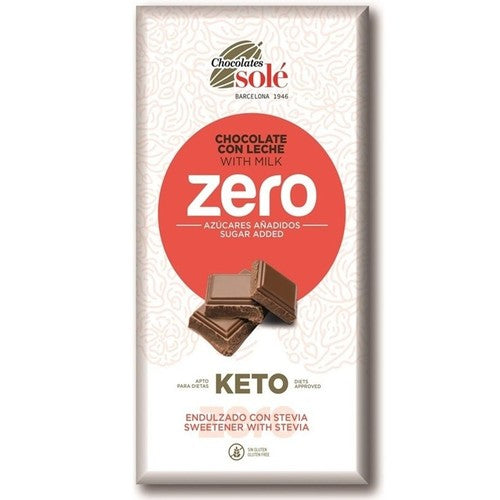 KETO Czekolada mleczna bez dodatku cukru Sole 100 g
