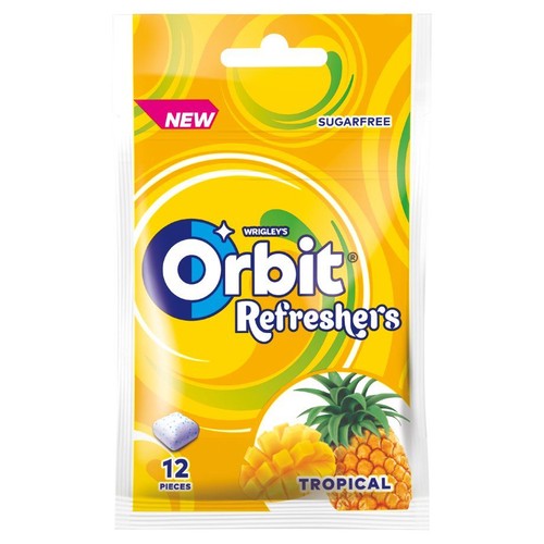Bezcukrowa guma do żucia tropical Refreshers Orbit 26 g