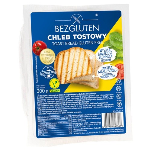 Chleb tostowy Bezgluten 300 g