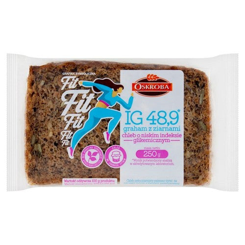 Chleb Graham z ziarnami IG 48.90 Oskroba 250 g