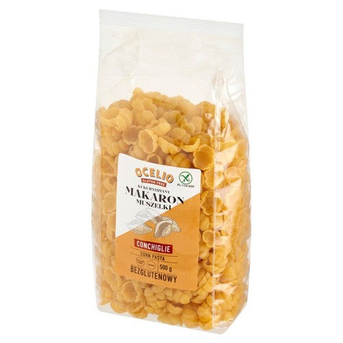 Makaron kukurydziany muszelki bezglutenowy Ocelio 500 g
