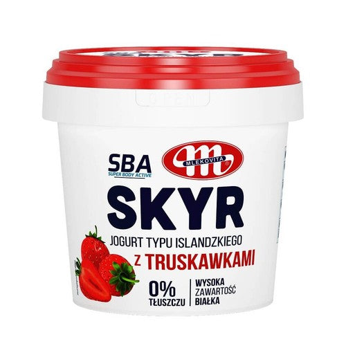 Jogurt Skyr z truskawkami 0% Mlekovita 500 g