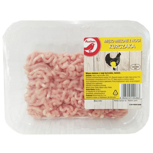 Mięso mielone z nogi kurczaka Auchan 400 g