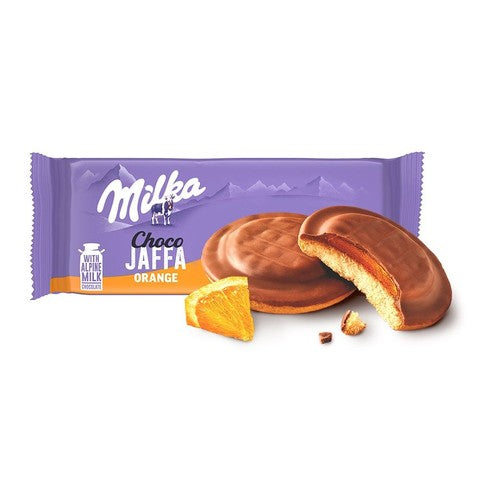 Choco Jaffa Biszkopty z galaretką pomarańczową Milka 147 g