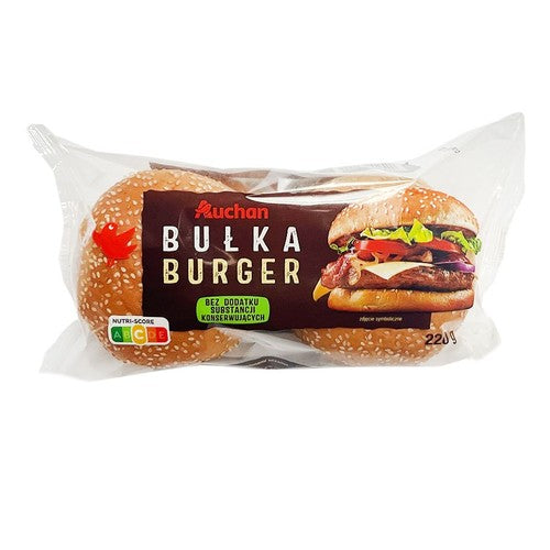 Bułka burger Auchan 220 g