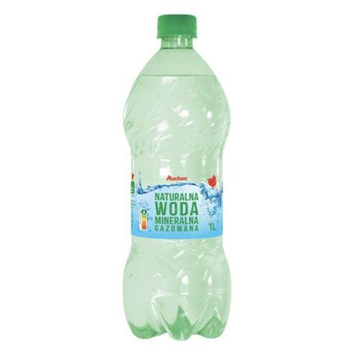 Naturalna woda mineralna gazowana Auchan 1 l