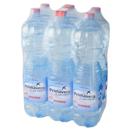 Woda źródlana niegazowana Primavera 6 x 1,5 l