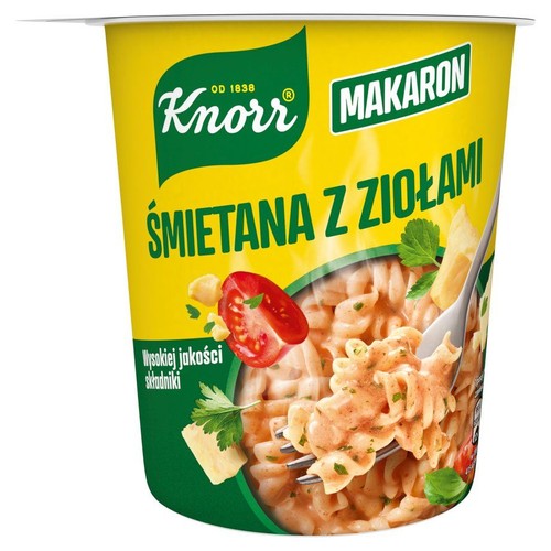 Dania Makaron śmietana z ziołami Knorr 59 g
