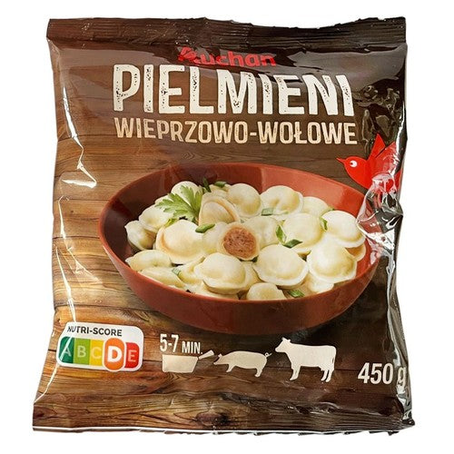 Pielmieni  wieprzowo - wołowe Auchan 450 g