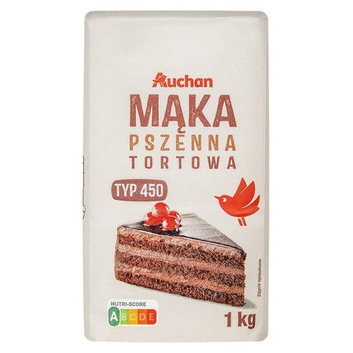 Mąka pszenna tortowa typ 450 Auchan 1 kg