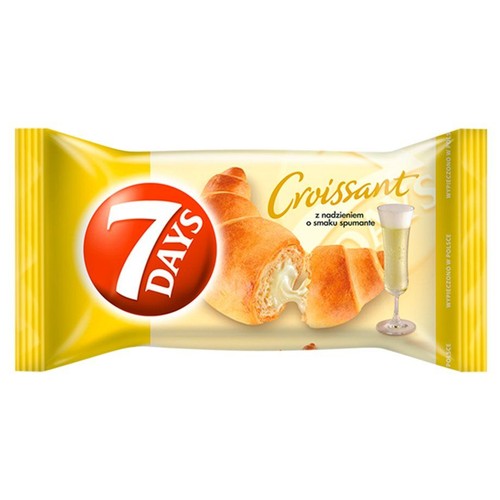 Croissant z nadzieniem o smaku spumante 7 Days 60 g