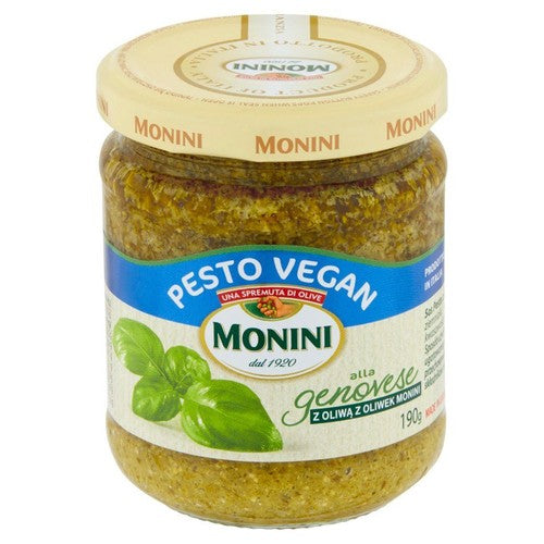 Wegański Sos Pesto z bazylią Monini 190 g