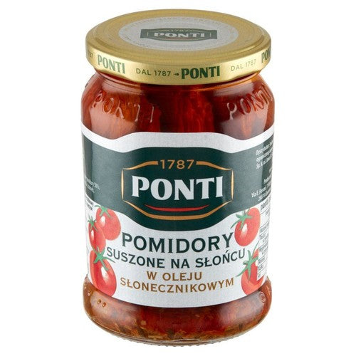 Pomidory suszone na słońcu w oleju słonecznikowym Ponti 154 g