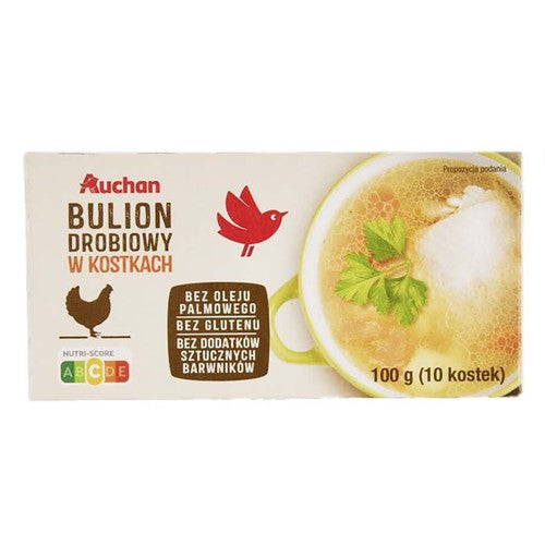 Bulion drobiowy bez oleju palmowego Auchan 100 g