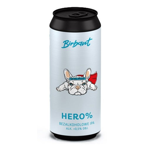 Piwo bezalkoholowe Hero alk. 0.5% obj.  Birbant 500 ml
