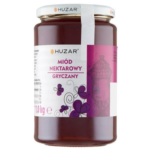 Miód pszczeli nektarowy gryczany Huzar 1 kg