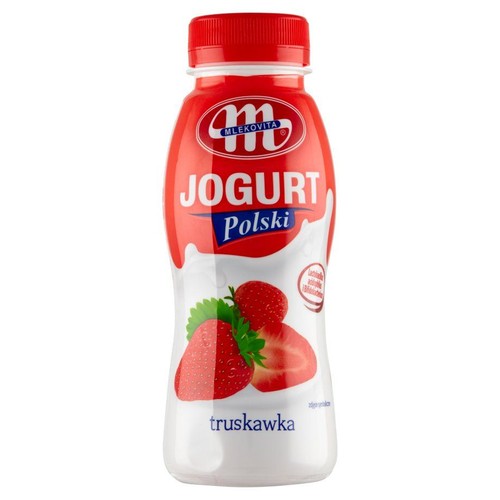 Polski Jogurt truskawkowy Mlekovita 250 g
