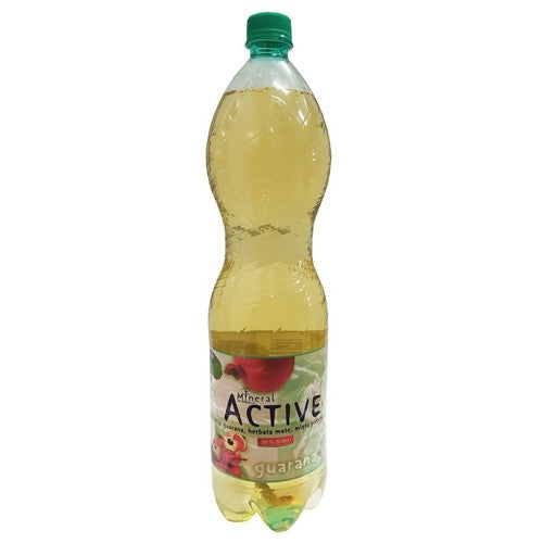 Active woda z guaraną yerba mate i miętą pieprzową Mineral Zdrój 1,5 l