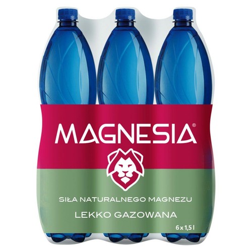 Woda mineralna lekko gazowana Magnesia 6 x 1,5 l