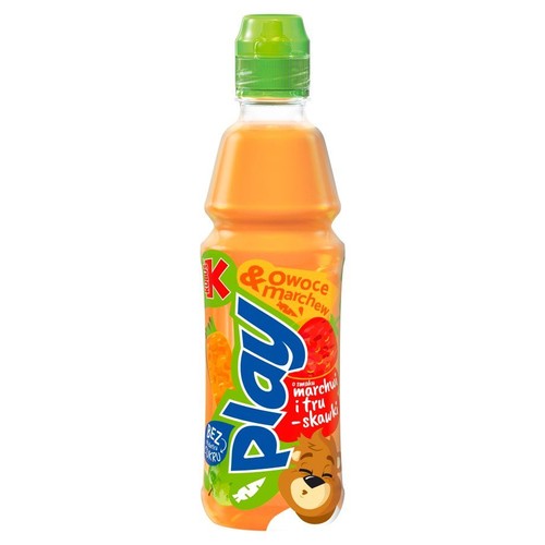 Napój z marchwi truskawki oraz owoców bez dodatku cukru Kubuś 400 ml