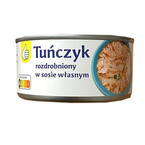 Tuńczyk rozdrobniony w sosie własnym Auchan 170 g