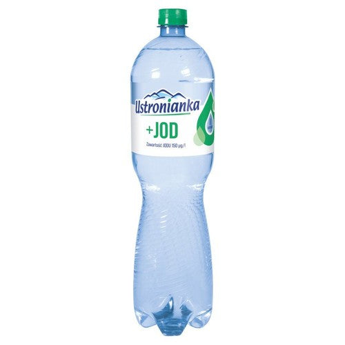 Woda mineralna gazowana z jodem Ustronianka 1,5 l