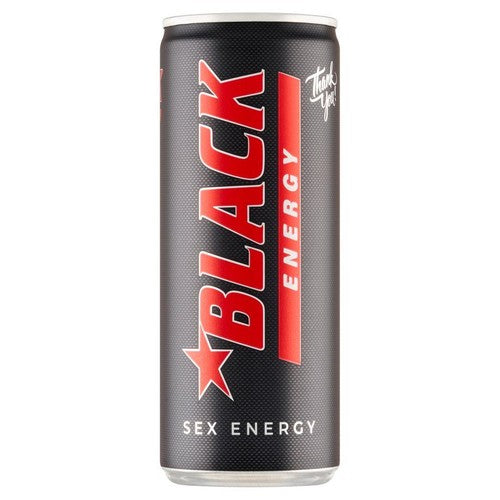 Napój energetyzujący Sex Energy o smaku pitahaya - grenadina - limetka Black 250 ml