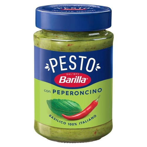 Sos pesto z bazylią i papryczkami chili peperoncino Barilla 195 g