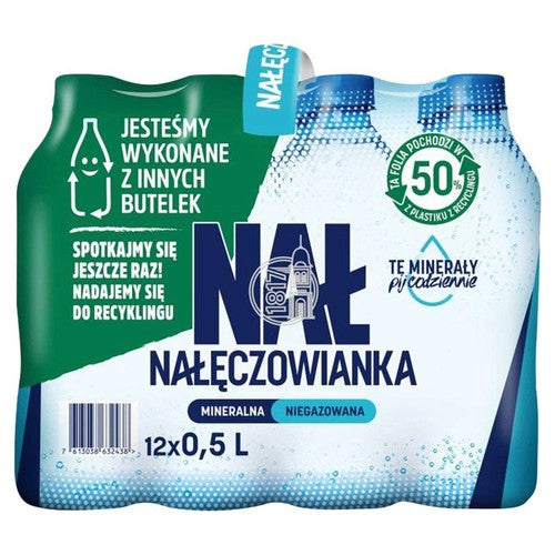 Woda mineralna niegazowana  Nałęczowianka 12 x 500 ml