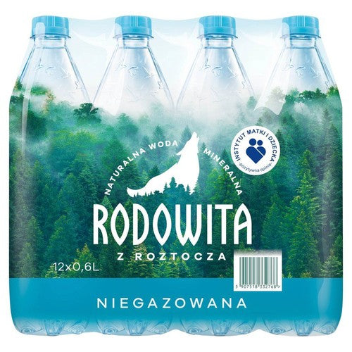 Woda mineralna niegazowana Rodowita 12 x 600 ml