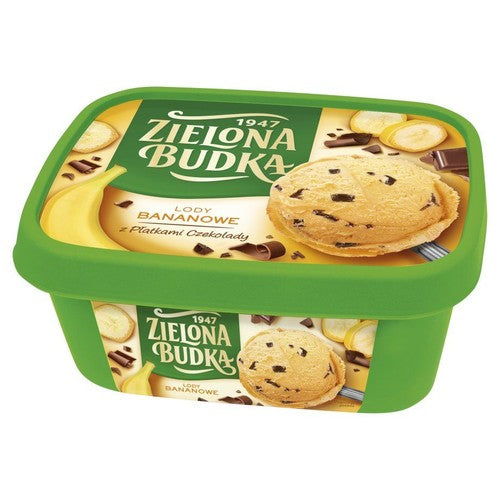 Lody bananowe z płatkami czekolady Zielona Budka 1 l