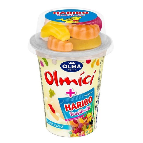 Jogurt waniliowy z żelkami  Olma 121 g