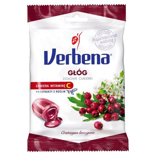 Cukierki ziołowe głóg Verbena 60 g