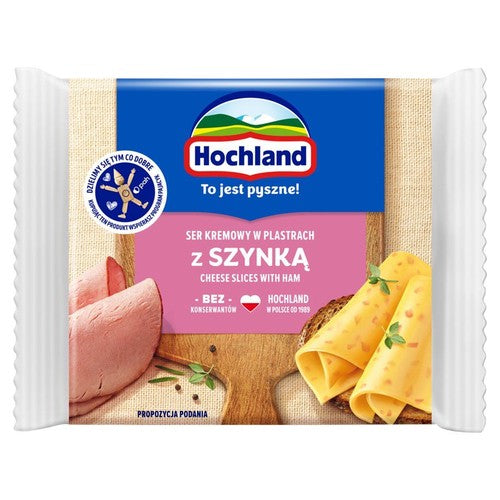 Ser z szynką kremowy topiony w plastrach Hochland 130 g