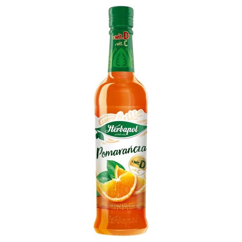 Syrop o smaku pomarańczowym Herbapol 420 ml