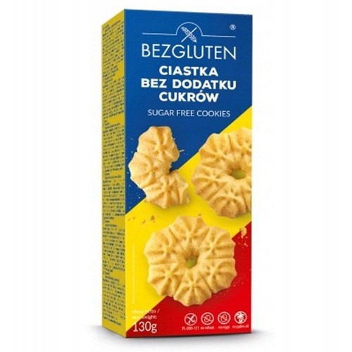 Ciastka bez cukru bezglutenowe Bezgluten 130 g
