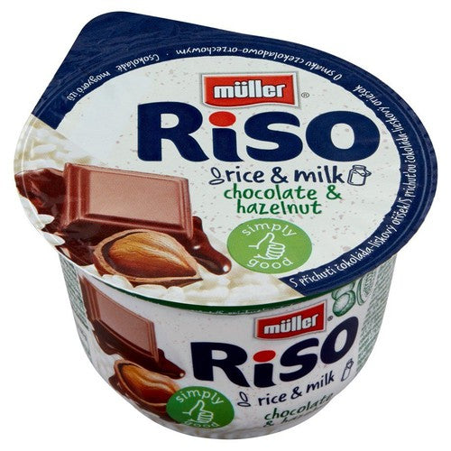 Riso deser mleczno-ryżowy o smaku czekoladowo-orzechowym Muller 200 g