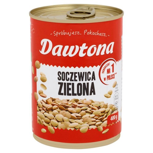 Soczewica zielona konserwowa Dawtona 400 g