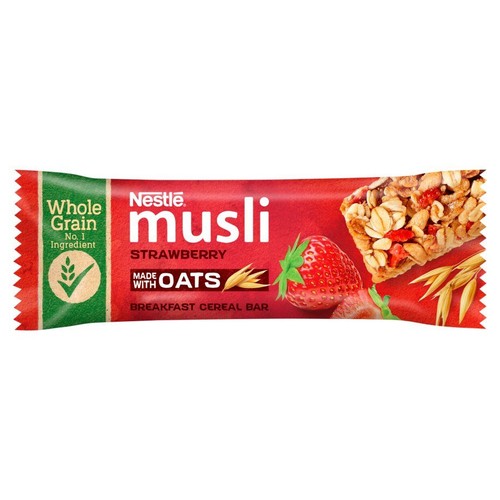 Płatki musli w formie batonika z truskawkami Nestlé 35 g